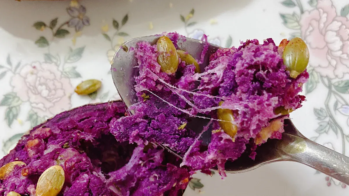 Incorporating Purple Sweet Potatoes
